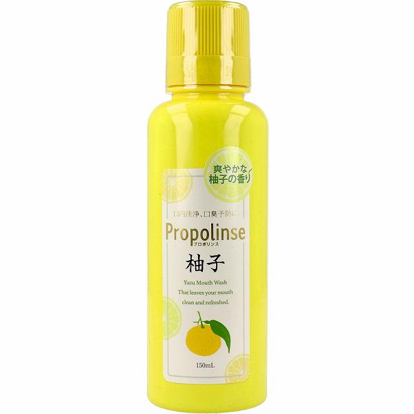 ▼まとめ買いがおすすめ！ 2個セット（人気） 3個セット（格安） 4個セット（激安） 5個セット（特売） 10個セット（人気） ※この商品は配送会社の都合により、北海道・沖縄・離島にはお届けできません。 ご注文が確認された場合、キャンセルさせて頂く可能性がございますのであらかじめご了承ください。口内洗浄・口臭予防に♪マウスウォッシュ習慣を始めましょう！20秒で完了、快適口内ウォッシング！●プラスワンステップ！お口の快適習慣を身につけよう！ハミガキの前後や、食事の後、寝る前などに、20?30秒くちゅくちゅして吐き出すだけのカンタンワンステップで、口臭の元や口の中の汚れをプロポリンスでキレイに洗い流して、お口の快適環境をゲット！●たまった口臭の元が！海苔の佃煮！？違います！これがあなたのお口の状態なんです！こんな固まりがどっさり出てきます！使用後は歯の裏側までツルツルになる爽快感を実感してください！※口の中の状態によって出てくる量は違います。●お口にうれしい成分をしっかり配合。口腔内のタンパク質などと結合する製法をはじめ、天然由来成分プロポリスエキス、リンゴ酸、やさしくケアするキシリトールなど、歯とお口うれしい成分をしっかり配合。●いつでもどこでも、お口のエチケット「ニオイがちょっと気になるかも」そう思った時にプロポリンス。朝起きた時、食事の後、またワインやコーヒーのような、色の濃いものを口にした後など、1日の様々なシーンで。おやすみ前にお使い頂くと、朝起きた時のお口のベタツキ感が違うのを実感できてオススメ！●刺激ひかえめだから使いやすい、さわやかな柚子のフレーバー。【商品区分：化粧品】【成分】水、グリセリン(湿潤剤)、エタノール(溶剤)、PEG-60水添ヒマシ油(可溶化剤)、プロポリスエキス・チャ葉エキス・キシリトール・メントール・サッカリンNa(香味剤)、クエン酸・クエン酸Na・リンゴ酸(pH調整剤)、カラメル(着色剤)、メチルパラベン(防腐剤)、香料【使用方法】・食後や口内の汚れが気になるときにご使用ください。・また口臭が気になったりリフレッシュしたいときもおすすめです。【注意】・内服液ではありませんので、飲まないでください。・用法・容量に従いご使用ください。・口中の異常、発疹等のアレルギー、ぜんそく等の症状があらわれたり、異常を感じた場合はご使用を中止し医師にご相談ください。・乳幼児の手の届かない所に保管してください。・天然成分を配合しておりますので、保管・使用状況により沈殿物が出たり、味に微妙な違いが発生する場合がありますが品質には問題ございません。個装サイズ：44X146X44mm個装重量：約191g内容量：150mLケースサイズ：47X28.6X15.9cmケース重量：12.4kg製造国：韓国 【検索用キーワード】 柚子 マウスウォッシュ 洗口液 150mL 化粧品 オーラツーミー リステリン 口臭予防※この商品は配送会社の都合により、北海道・沖縄・離島にはお届けできません。 ご注文が確認された場合、キャンセルさせて頂く可能性がございますのであらかじめご了承ください。 ▼まとめ買いがおすすめ！ 2個セット（お得） 3個セット（限定） 4個セット（必見） 5個セット（格安） 10個セット（お得）
