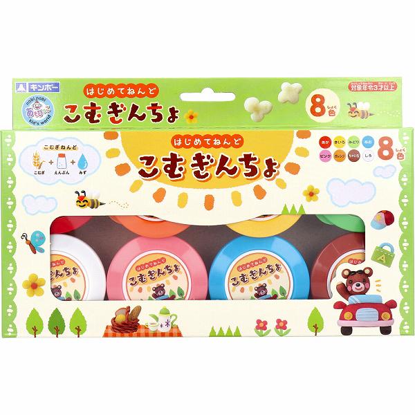 【5個セット】 ギンポー こむぎんちょ 8色セット 粘土 幼稚園 子ども会 学習 オモチャ 銀鳥産業 室内遊び 文具 知育 縁日 銀鳥 ねんど 夏祭り 知育玩具 お子様ランチ 景品 子供 小麦粘土 こむぎねんど 小学生 玩具