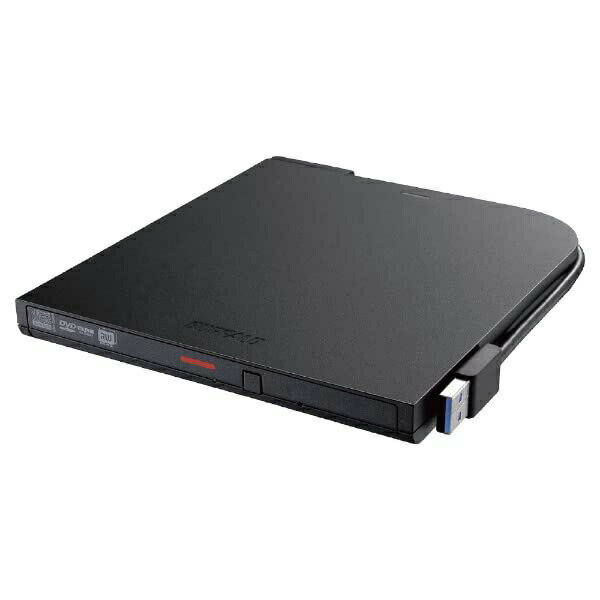 【2個セット】 バッファロー USB3.2(Gen1)対応 ポータブルDVD 書込ソフト添付 ブラック 光学式 リーダー ポータブル オフィス パソコン 外付け ドライブ メモリ 書込ソフト付 送料無料