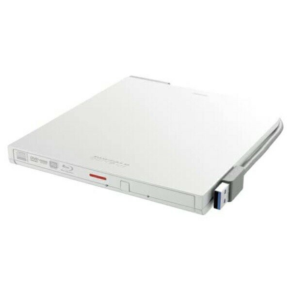  DVD Combo Drive - バッファロー DVSM-PTV8U3-WHB USB3.2(Gen1) ポータブルDVD 書込ソフト添付 ホワイト DVD ポータブル BUFFALO 送料無料