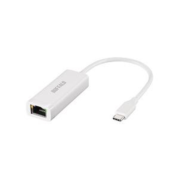 バッファロー LUA6-U3-CGTE-WH Giga対応 Type-C USB 3.2 Gen1 用 LANアダプター ホワイト