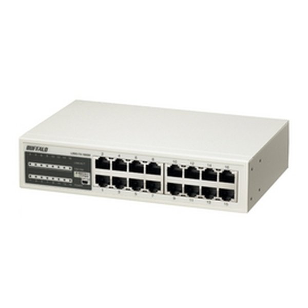 Option - 【10個セット】 バッファロー LSW3-TX-16NSR10 100MスイッチングHub 金属筐体 電源内蔵モデル 16ポート