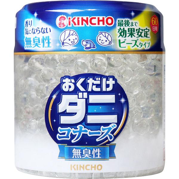 【6個セット】 おくだけダニコナーズ ビーズタイプ 無臭性 60日用 殺虫剤 置き型 虫除け 洗剤 ダニ用 大日本除虫菊 消臭剤 害虫駆除 消臭 無香性 雑貨品 おくだけ 日用消耗品 キンチョー 置くだけ簡単 忌避剤 防虫剤 清掃 虫コナーズ 掃除 無臭
