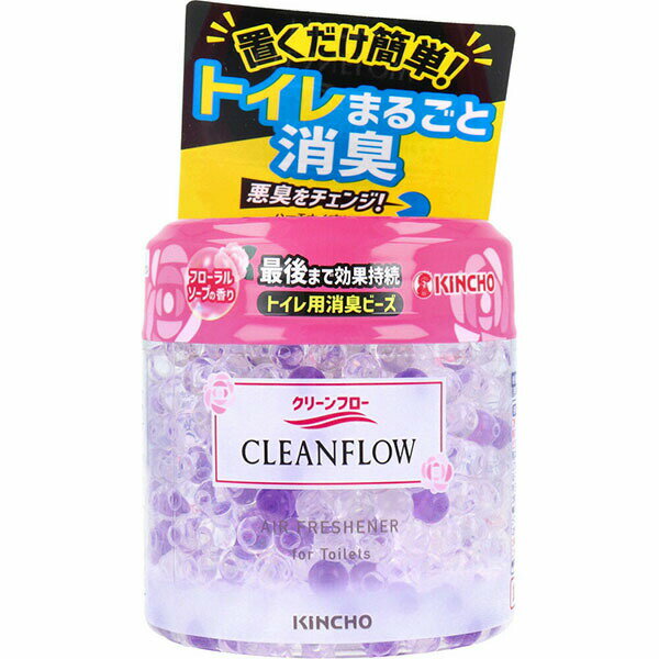 Rakuten - クリーンフロー トイレ用消臭ビーズ 60日 フローラルソープの香り 170g