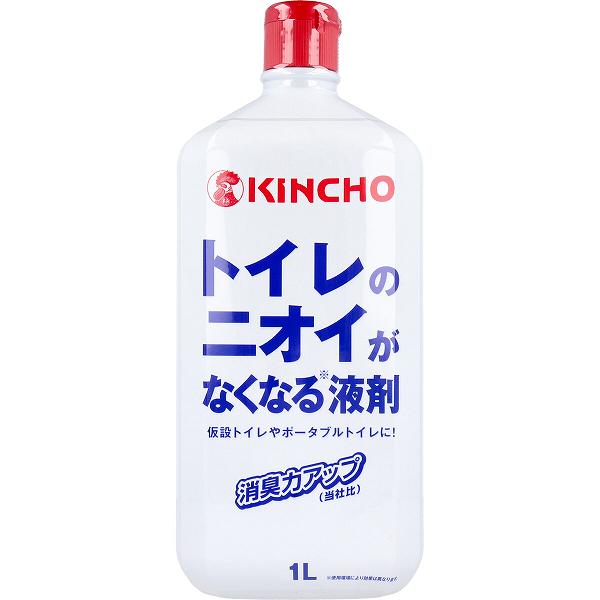 キンチョウ トイレのニオイがなくなる液剤 1L 消化 洗剤 臭い 大日本除虫菊 消臭剤 トイレ用 業務用 除菌 消臭 仮設トイレ ポリ容器 キンチョー 忌避剤 ヒマサ金物 害虫対策用品 害虫対策 清掃 金鳥プロ アンモニア臭 掃除 金鳥 掃除用洗剤 虫ナイ