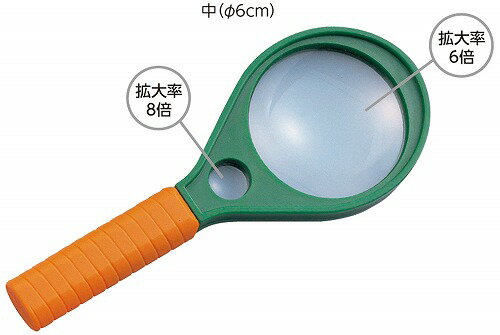 ▼まとめ買いがおすすめ！ 2個セット（お得） 3個セット（激安） 5個セット（人気） 10個セット（特売） ●商品サイズ（単位mm):レンズφ60×全長170mm●セット内容:名前シール付 部分拡大鏡(φ17mm)付●重量（g）:71g●材質:ABS、アクリル●包装サイズ:70x170x18mm●生産国:中国6倍・8倍ふたつのレンズが一体化！ ▼まとめ買いがおすすめ！ 2個セット（人気） 3個セット（人気） 5個セット（格安） 10個セット（激安）