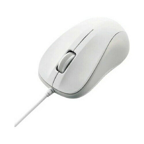 【正規代理店】 エレコム M-K5URWH/RS USB 有線マウス 光学式 3ボタン 有線 マウス Sサイズ ホワイト Windows11 対応 ELECOM 6カ月保証 送料無料