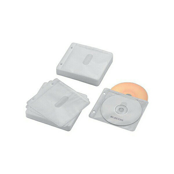 【5個セット】 エレコム CCD-NBWB120WH 不織布ディスクケース Blu-ray DVD CD 対応 Blu-rayケース DVDケース CDケース 2穴付き 2枚収納 60枚セット ホワイト ELECOM 不織布ケース 収納 ブルーレイ 両面収納 メディアケース 記録メディア 不織布 テープ 両面 送料無料
