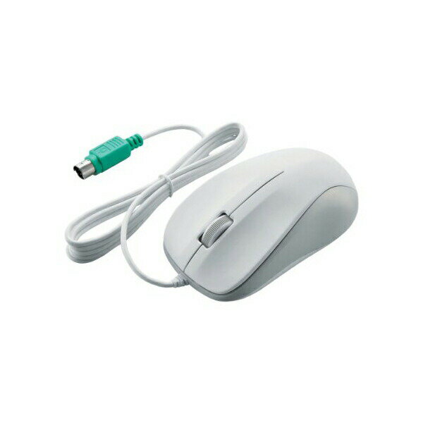【2個セット】 エレコム M-K6P2RWH/RS PS/2有線マウス 光学式 3ボタン 有線 マウス Mサイズ ホワイト Windows11 対応 ELECOM 6カ月保証 有線マウス 光学式マウス 送料無料