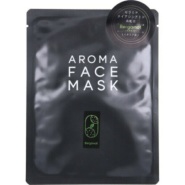 【2個セット】 AROMA FACE MASK(アロマフェイスマスク) ベルガモット 1枚入