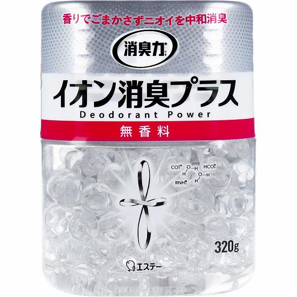【10個セット】 消臭力 クリアビーズ イオン消臭プラス 無香料 本体 320g 室内 洗剤 消臭剤 抽選 文房具 部屋用 トイレ用 置き型タイプ 部屋用消臭剤 エステー 消臭 芳香剤 文具 大容量 消臭力クリアビーズ 部屋用日用品 生活雑貨 清掃 掃除
