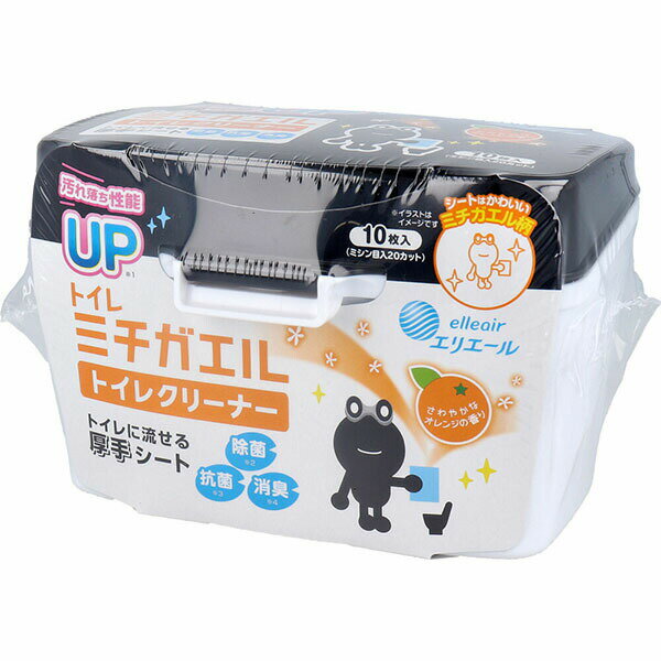 【10個セット】 エリエール ミチガエルトイレクリーナー 本体 10枚入