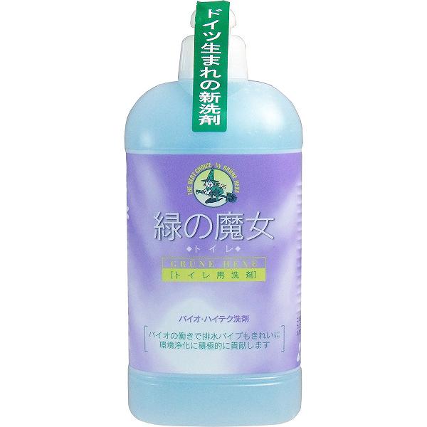 【3個セット】 緑の魔女 トイレ用洗剤 本体 420mL 洗剤 トイレ用 トイレ用品 中性タイプ サプリエ 清掃 掃除 液体洗剤 掃除用洗剤 三宝 掃除用品 ミマスクリーンケア 緑の魔女トイレ トイレ ミントの香り