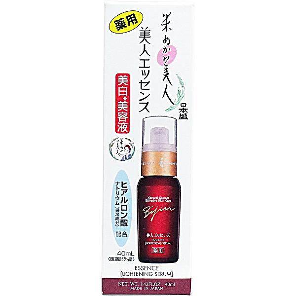 【6個セット】 日本盛 米ぬか美人 薬用美人エッセンス 40mL ヒアルロン酸 薬用 日本酒配合 酵母 透明感 美容 スキンケア みずみずしい フェイスケア 化粧 うるおい 弱酸性 シワ改善 ヘルスケア 家飲み 美白美容液 無香料 アレルギーテスト済