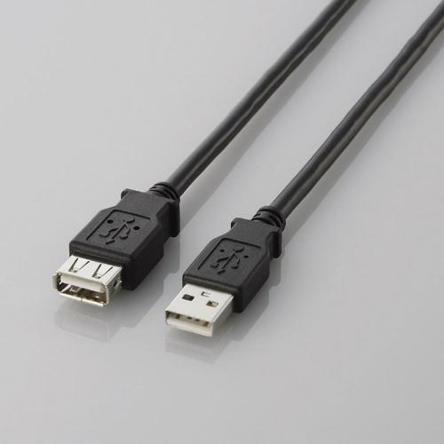 【10個セット】 エレコム U2C-E20BK USB2.0延長ケーブル(A-A延長タイプ) 2.0m(2.0)