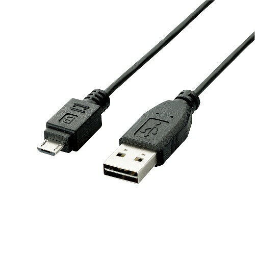 エレコム U2C-DAMB10BK 両面挿しUSBケーブル(A-microB)1m ELECOM 配線 ケーブル スマートフォン スリム アンドロイド 充電 スマホ パソコン周辺機器 両面挿せる 両面挿しタイプ ノーマル タブレット ブラック リバーシブルコネクタ 送料無料