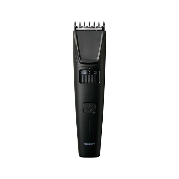 【正規代理店】 エレコム TT490B-K ヘアカッター 充電・交流両用 0.8-24mm調整 1mm単位 防水IPX7 セルフカット ブラック