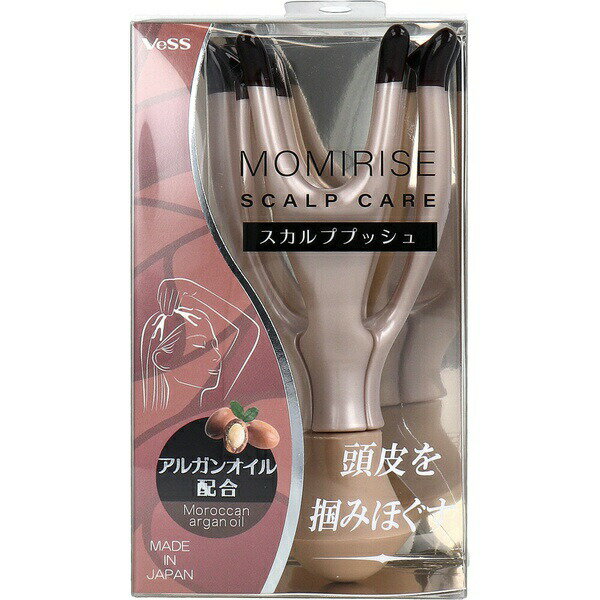 ▼まとめ買いがおすすめ！ 2個セット（格安） 3個セット（必見） 5個セット（格安） 10個セット（必見） ※この商品は配送会社の都合により、北海道・沖縄・離島にはお届けできません。 ご注文が確認された場合、キャンセルさせて頂く可能性がございますのであらかじめご了承ください。おうちで手軽にヘッドスパ！頭皮ケアで気分爽快！●アルガンオイル配合　滑らかタッチ指先。●大きく開いて頭をキャッチする挟み揉みフレーム。●弾力のあるツボ押しグリップ。※まれにフレームがねじれたり強い力を加えると外れたりする場合がありますが、元通りはめこんでいただけます。【材質】本体：ポリプロピレン先玉：ウレタングリップ：シリコーンゴム【耐熱温度】60度【使用方法】★お風呂でもお楽しみいただけます。・ポンピング。上下に動かし、開閉させながら全体的に掴み揉み。・プッシング。こめかみや首・肩周りを集中的にじわっと指圧。(こめかみの指圧には上のグリップ部分をお使い下さい。)・タッピング頭皮全体を優しくトントンと叩いて心地よく刺激。【注意】・頭皮に傷、はれもの、湿疹等の異常がある場合は使用しないでください。・ドライヤーの熱を長時間あてたり、熱湯(60度以上)をかけたりすると、本品の変形の恐れがありますのでおやめください。・使用後は水や中性洗剤を含ませた布でふき、陰で自然乾燥させてください。火のそばや高温多湿、直射日光に当たる場所や薬品または整髪料などの近くには置かないでください。・乳幼児の手の届かない所に保管してください。・本品を用途以外には使用しないでください。・使用中または使用後に、炎症・はれ・かゆみ等の異常があらわれた場合は使用を中止し、医師にご相談ください。・本品に無理な力を加えると破損するおそれがあります。 【検索用キーワード】 頭皮ケア プレゼント 20代 30代 40代 50代 60代 ヘアケア 人気 女性 日本製 景品 男性 70代 おしゃれ おすすめ さっぱり サイズ スキャルプ パーティー※この商品は配送会社の都合により、北海道・沖縄・離島にはお届けできません。 ご注文が確認された場合、キャンセルさせて頂く可能性がございますのであらかじめご了承ください。 ▼まとめ買いがおすすめ！ 2個セット（激安） 3個セット（特売） 5個セット（人気） 10個セット（激安）