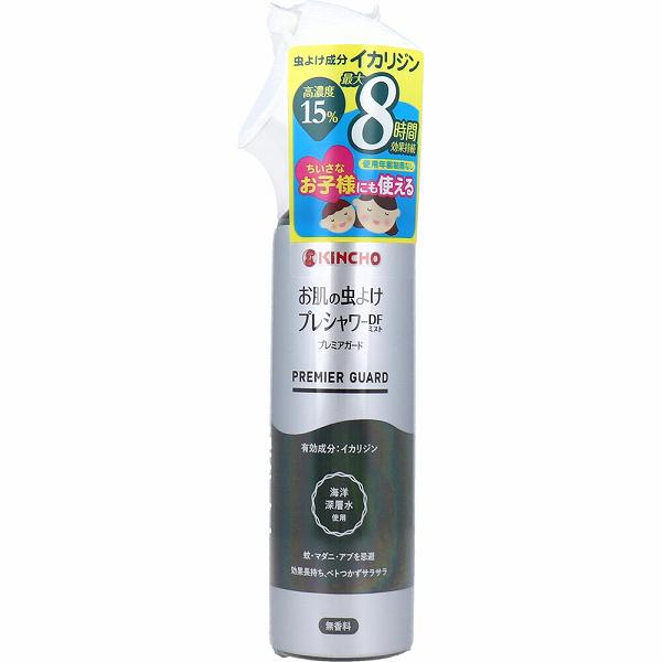 【15個セット】 金鳥 お肌の虫よけ プレシャワーDFミスト プレミアガード 無香料 120mL 殺虫剤 虫除け 洗剤 大日本除虫菊 虫除けスプレー ミストタイプ キンチョー マダニ有効 無香 防虫剤 虫よけスプレー ディートフリー 清掃 本体 イカリジン