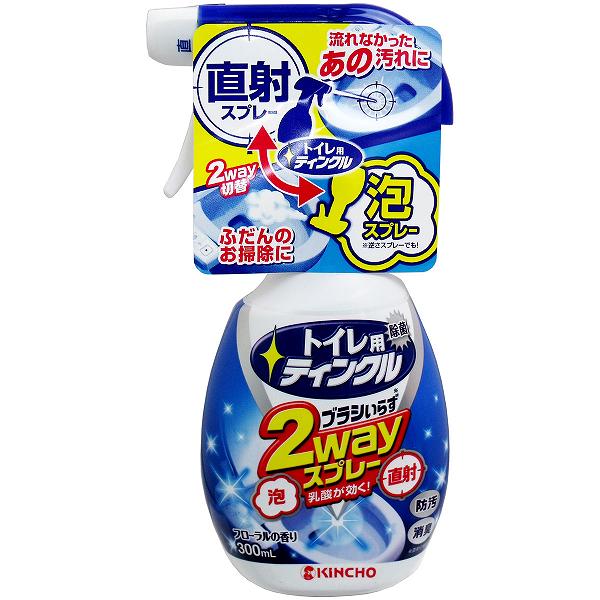 【3個セット】 大日本除虫菊（金鳥） トイレ用ティンクル直射・泡2WAYスプレー本体