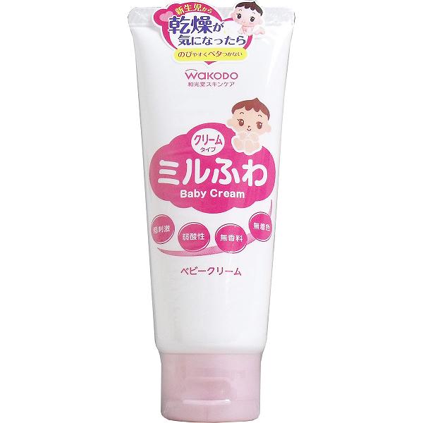【2個セット】 ミルふわ ベビークリーム 60g 美肌 和光堂ミルふわ セラミド クリーム スキンケア 保湿 アサヒ うるおい ベビー 乾燥肌 新生児 和光堂 べたつかない 保湿クリーム ベビー用品 赤ちゃん用 アサヒグループ食品 赤ちゃん 化粧品