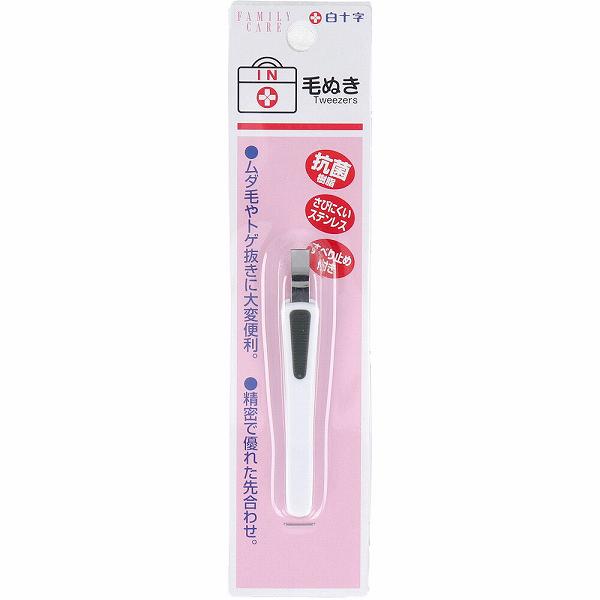 【6個セット】 白十字 ファミリーケア 毛ぬき ムダ毛 使いやすい 高級 メイク 精密 ピンセット メディコスメ 毛抜き ニッパー ネイルケア 爪切り すべり止付 ステンレス鋼 つめ切り