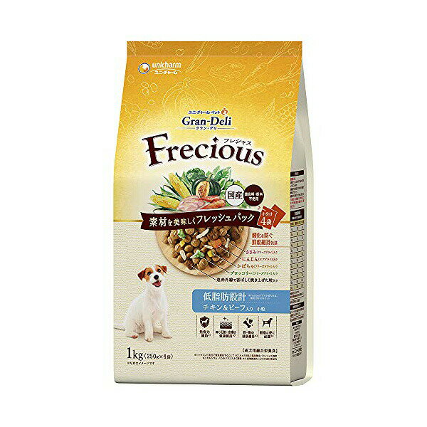 Rakuten - 【3個セット】 ユニ・チャーム グラン・デリ Frecious アダルト 低脂肪 チキン&ビーフ 1kg 安心素材