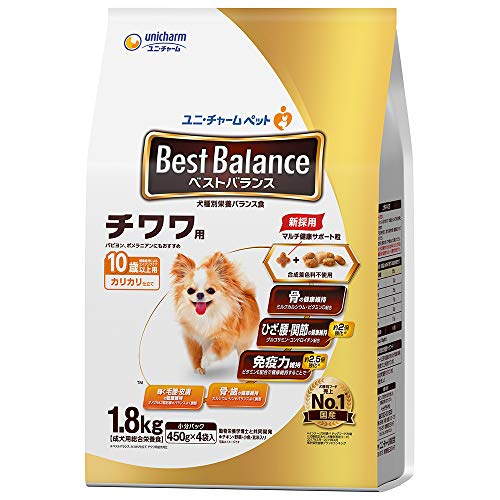 Domestic - 【3個セット】 ベストバランス カリカリ仕立て チワワ用 10歳以上用 1.8kg 安心素材