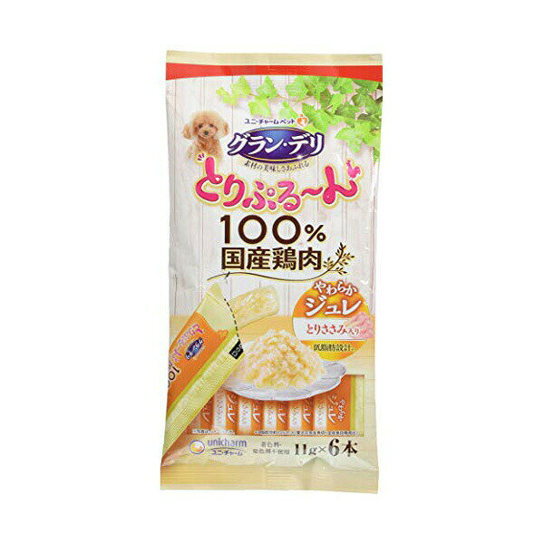 【3個セット】 ユニ・チャーム グラン・デリ とりぷるーん ジュレ とりささみ 11g×...