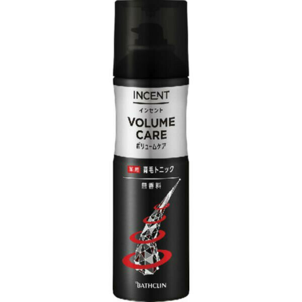 バスクリン インセント 薬用育毛トニック ボリュームケア 190g 育毛剤 無香料 養毛剤 メンズ 薬用 スカルプケア ヘアケア