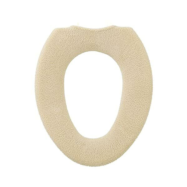 オカ OKA やわらか便座カバー シーズ O型専用タイプ ベージュ トイレ便座 クッショ...