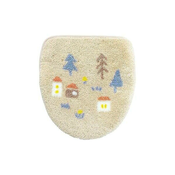 ▼まとめ買いがおすすめ！ 2個セット（特売） ほっとする穏やかな風景を描いた北欧テイストのトイレシリーズ「ナタルシーナリー」でお揃いにできるフタカバー。木や家が描かれた風景はまるでふるさとの風景のような暖かみあるデザインとさりげない可愛さを感じるカラーです。トイレの空間でほっと一息、リラックスできるような落ち着く印象に仕上がっています。ほとんどの機種に適合できるよう吸着シートで貼り付けるタイプでピタッと貼るだけで装着できます。手が触れる部分だからこそ気になる汚れも、洗濯ネットに入れて丸洗い可能で衛生的にお使いいただけます。暗めのベージュとネイビーが空間に馴染みやすく、温かみの感じる色合いです。トイレマットとご一緒に揃えていただくことで北欧な雰囲気に包まれます。 【検索用キーワード】 うさぎ かわいい トイレフタカバー ベージュ 吸着シート トイレ カバー キッチン キッチンマット シンプル トイレマット 台所 家庭用品 快適 衛生用品 アクリル樹脂 トイレ用品 北欧 暖かい 植物▼まとめ買いがおすすめ！ 2個セット（格安）