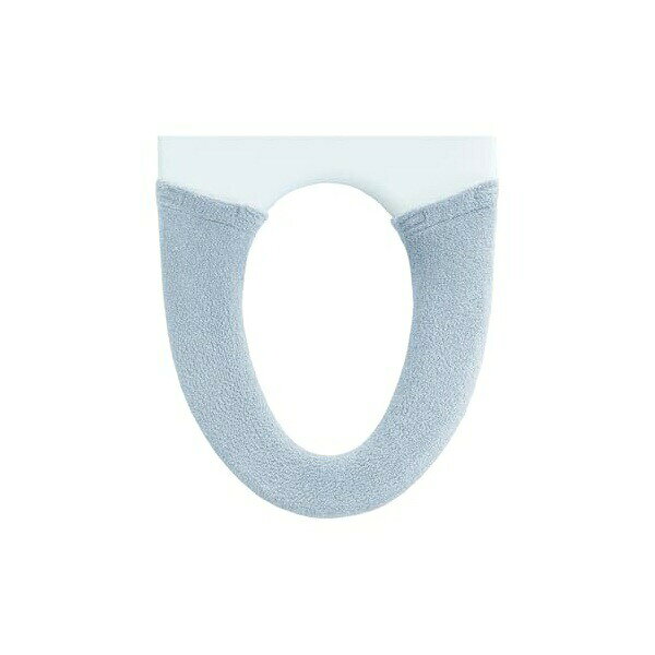 【2個セット】 OKA コクーン ニット便座カバー ブルー トイレ用 暖房便座対応 クッション洗浄 まとめ買い