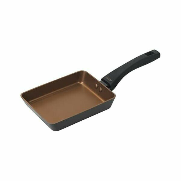Ih Incompatible - 【2個セット】ビジョンズ 玉子焼 エッグパン 13×18cm IH対応 ブラック GOLD Coating CP-1751 人気商品