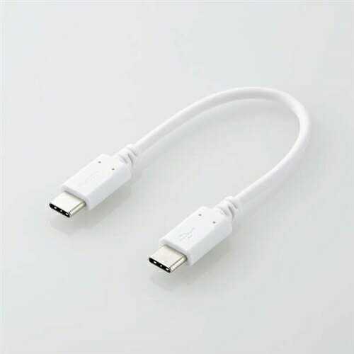 Usb （~5 m） - エレコム MPA-CC01PNWH USB2.0ケーブル(C-C、PD対応) 0.1m ホワイト