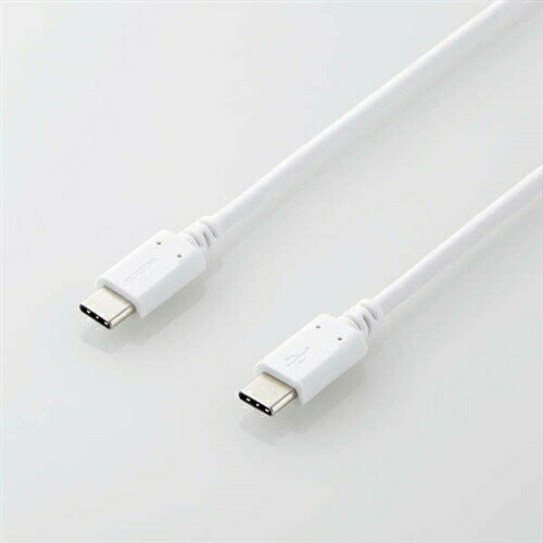 乐天商城 - 【10個セット】 エレコム MPA-CC15PNWH USB2.0ケーブル(C-C、PD対応) 1.5m ホワイト