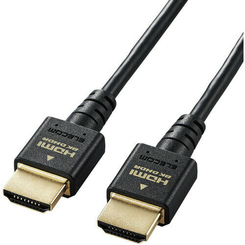 エレコム DH-HD21ES10BK HDMIケーブル HDMI2.1 ウルトラハイスピード スリム 1.0m ...