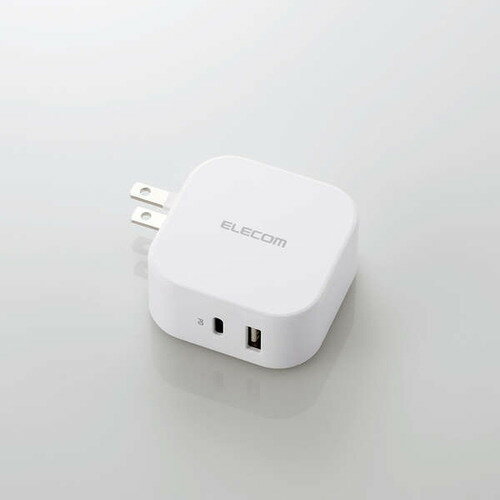 【10個セット】 エレコム MPA-ACCP20WH USB Type-C 充電器 PD対応 合計出力32W タイプC ×1 タイプA ×1 Type C USB-C ACアダプター コンセント ホワイト