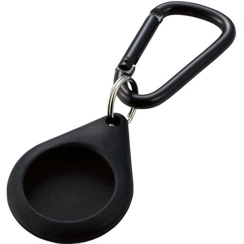 Rakuten - 【5個セット】 エレコム AT-SCKBK AirTag用アクセサリ カラビナ付シリコンケース ブラック