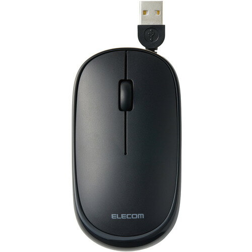 Trackball - 【10個セット】 エレコム M-TM10UBBK マウス 有線 静音 3ボタン ケーブル巻取 薄型 収納ポーチ付き 左右対称 重さ53g ブラック