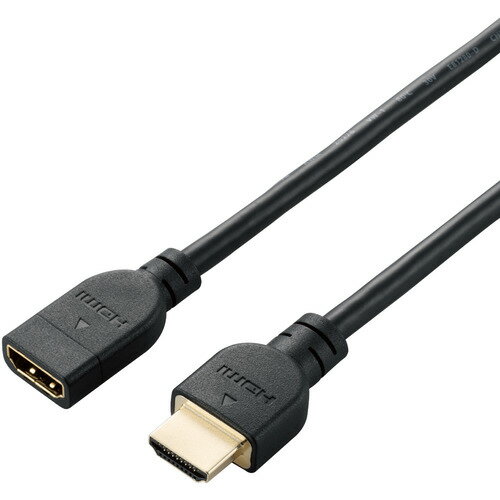 Rakuten - 【3個セット】 エレコム DH-HDEX10BK HDMI 延長 ケーブル 1m 4K 60p 金メッキ Fire TV Stick など対応 RoHS指令準拠 ARC ブラック