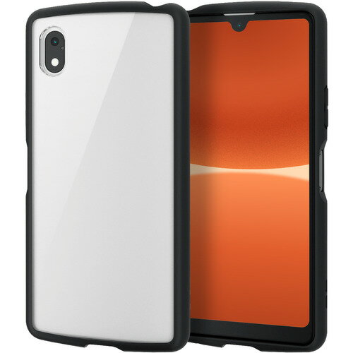 乐天商城 - 【3個セット】 エレコム PM-X223TSLFCBK Xperia Ace III(SO-53C SOG08) ハイブリッドケース TOUGH SLIM LITE フレームカラー 背面クリア ブラック