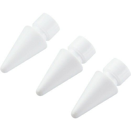 乐天商城 - 【2個セット】 エレコム P-TIPAPS01WH Apple Pencil 第1／2世代用 交換ペン先／3個入り PTIPAPS01WH