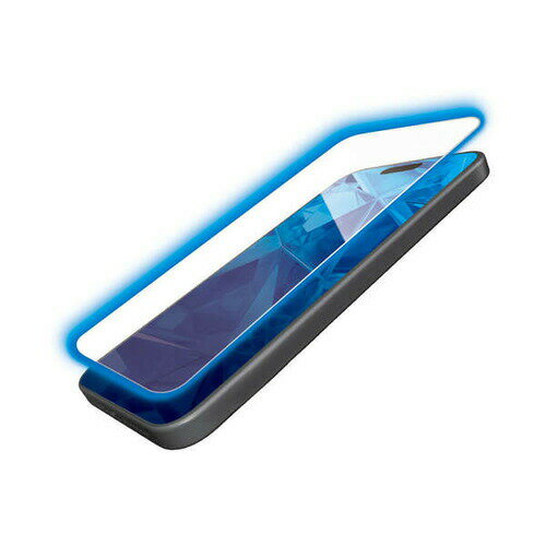 【10個セット】 エレコム PM-A23AFLGOBL iPhone 15 ガラスフィルム ゴリラ 0.21mm 高透明 ブルーライトカット PMA23AFLGOBL