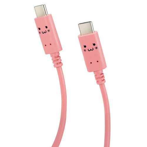Rakuten - 【2個セット】 エレコム MPA-CCF10PNF しろちゃんUSB Type-Cケーブル 1.0m トキメキ(ピンク)
