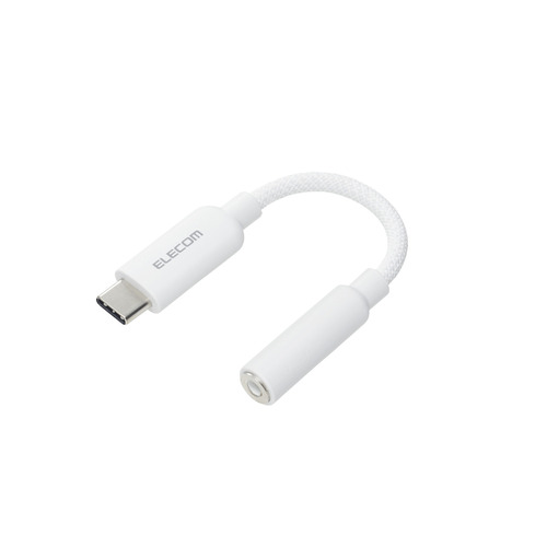 ▼まとめ買いがおすすめ！ 2個セット（特売） 3個セット（特売） 5個セット（必見） 10個セット（お得） エレコム MPA-C35DSMWH USB Type-C - 3.5mm変換ケーブル(シリコンメッシュ) タブレット・スマホ対応 ホワイト発売日：2024年10月11日●Φ3.5mmステレオミニジャックのない機器でも音楽・動画を視聴ができる!スマートフォン、タブレットのUSB Type-C(TM)ポートをΦ3.5mmステレオミニジャックに変換する、ハイレゾ対応音声変換ケーブルです。DAC搭載で、デジタル信号・アナログ信号の両方に対応。やわらかく断線しにくい高耐久のシリコンメッシュケーブルを採用しています。●Φ3.5mmステレオミニジャックのない機器でも対応機器で音楽・動画を視聴できるようになる。スマートフォンやタブレットなどのUSB Type-C(TM)ポートをΦ3.5mmステレオミニジャックに変換。ハイレゾ対応音声変換ケーブルです。●やわらかいシリコン素材で折り癖が付きにくく、丈夫なナイロンメッシュ素材でケーブル表面の傷を防止します。耐久性に優れたシリコンメッシュタイプです。●日本オーディオ協会のハイレゾ定義に準拠した高音質モデルで、ハイレゾ対応イヤホンと一緒に使用することで、ハイレゾ音源で楽しめます。●音楽や映画も高音質で楽しめるPCM最大384kHz/32bitに対応したDACを搭載。デジタル信号・アナログ信号の両方に対応しています。●マイク付きイヤホンに対応し、音楽鑑賞だけでなく通話も可能です。●ドライバー不要で、機器同士を接続するだけで使用可能です。●ケーブル長は約5cmです。 ※コネクター含まず●※USB Type-Cポートからの音声出力に対応していない機種では、本製品を使用できません。●※OS・ソフトウェアなどのアップデートにより、使用できなくなる場合があります。?【仕様】コネクター形状1：USB Type-C(TM)プラグコネクター形状2：Φ3.5mmステレオミニジャック対応機種：USB Type-Cポートからの音声出力に対応したスマートフォンおよびタブレット(端末からの出力は、デジタル信号・アナログ信号両対応)ケーブルタイプ：シリコンメッシュタイプケーブル長：約5cm ※コネクター含まずカラー：ホワイトパッケージ形態：袋+ステッカー環境配慮事項：EU RoHS指令準拠(10物質)、THINK ECOLOGYマーク▼まとめ買いがおすすめ！ 2個セット（特売） 3個セット（人気） 5個セット（特売） 10個セット（人気）