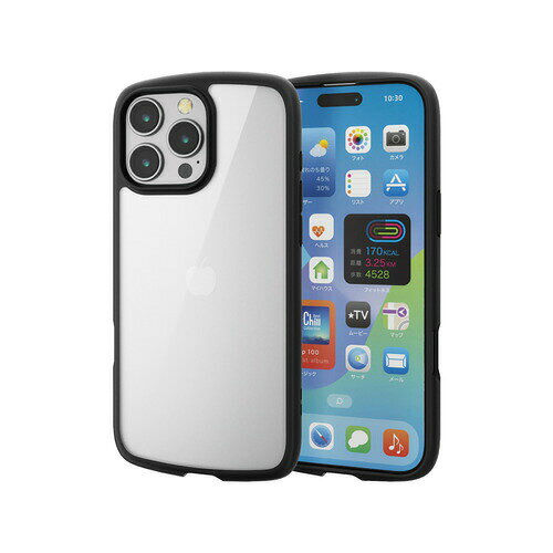 Rakuten - 【3個セット】 エレコム PM-A24DTSLFCBK iPhone 16 Pro Max TOUGH SLIM LITE ハイブリッドケース フレームカラー