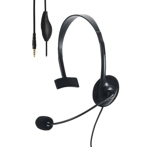 Other - 【10個セット】 エレコム HS-HP14MTBK 片耳小型有線オーバーヘッドセット φ3.5mm4極ミニプラグ