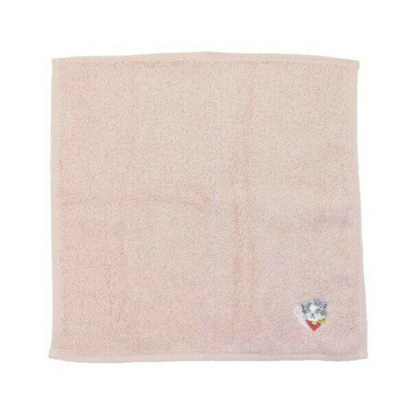 Hand Towel, Handkerchief - ハヤシ プチタオル いろはにほへと約25cmx25cm/猫