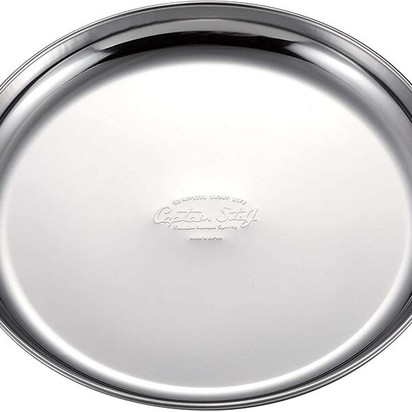 キャプテンスタッグ ステンレス キャンププレート 19cm UW-2026 バーベキュー 取り皿 プレート 食器 薄くて軽い ステンレス製 丈夫 軽量 使いやすい 洗いやすい パール金属 野外調理用品 シルバー アウトドア テーブルウェア ホワイトデー